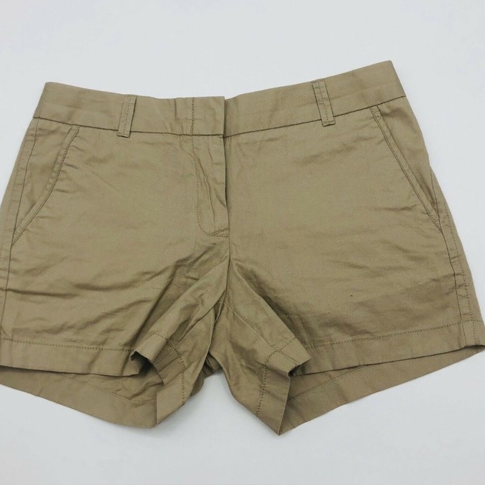 J Crew Size 4 Broken In Chino Khaki Shorts 188